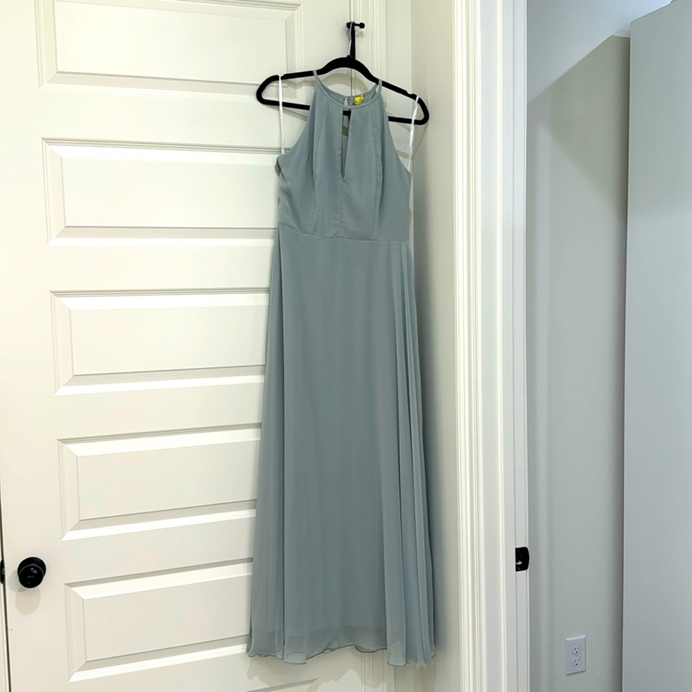 After Six 1502 Willow Green bridesmaid dress